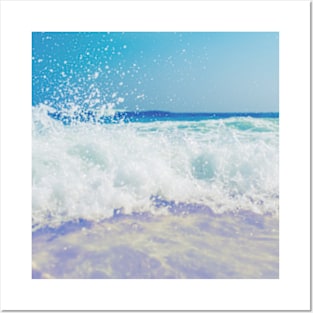 Blue Ocean Foam Posters and Art